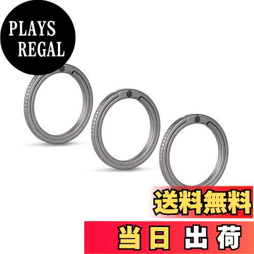 【送料無料】[KeyUnity] KA10 チタン合金キーリング3個セット 33/25/17.5mmサイド取り付けキーリング ..