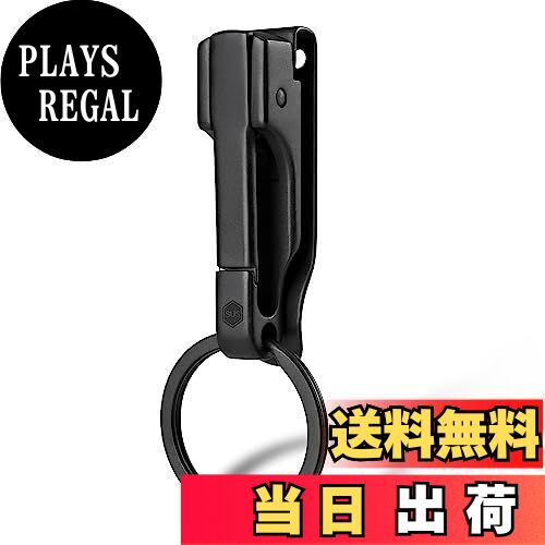 【送料無料】[KeyUnity] KS02BK ベルトキーチェーン クイックリリース式 ステンレス おしゃれ メンズ ..