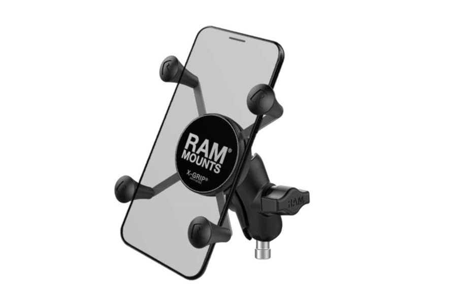 ラムマウント(RAM MOUNTS) Xグリップ&M8ボルトベースセット スマートフォン用 ショートアーム 1インチボール RAM-B-367-A-UN7U ブラック