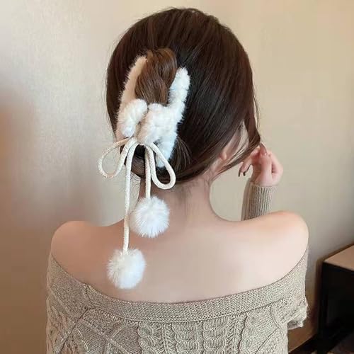 HAPVITAL ヘアクリップ 大きめ バンスクリップ へあくりっぷ 大きめしっかり オフィス クリップ シンプル 髪留め ヘアアクセサリー かみどめ クリップ 大きめしっかり グレイ 濃密な髪も使用可能 (白地に玉) 1