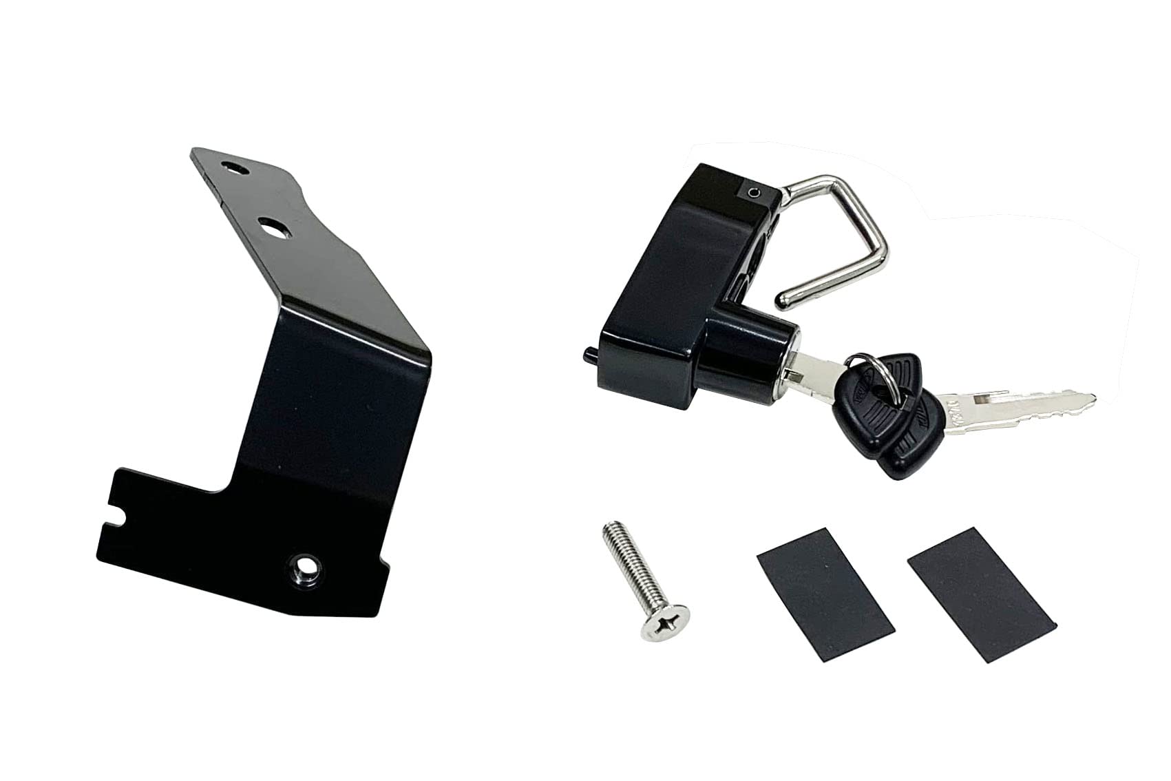 【送料無料】キジマ(kijima) バイク パーツ ヘルメットロック スチール製ブラック仕上げ CT ...