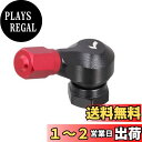 【送料無料】キタコ (KITACO) アルミエアーバルブ タイプ3 (ブラックボディ/レッドキャップ) 汎用 509-5000320