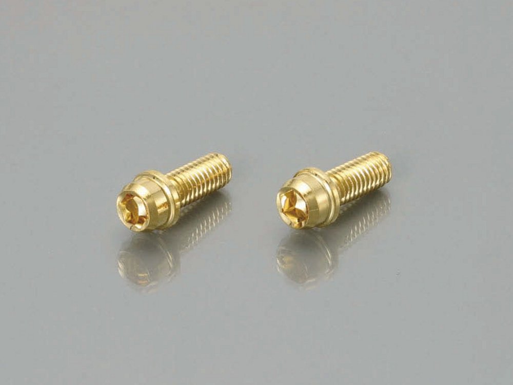 キタコ(KITACO) ビビッドボルト 24Kコーティング M6×P1.0×25mm 2個入 0901-060-00004