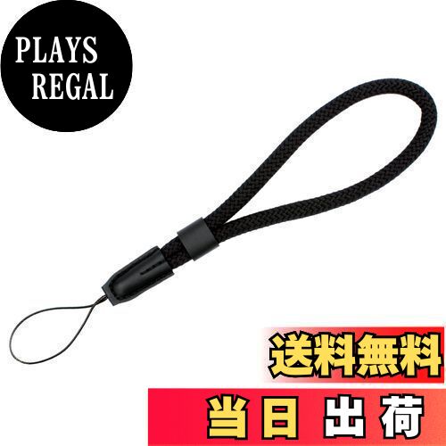 [VKO] カメラリストストラップ ハンドストラップ ミラーレス/コンパクトカメラ用 (黒色)