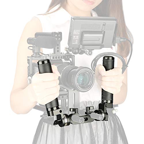 ������̵����NICEYRIG �����åȥϥ�ɥ륰��åס�2�ܥ��åȡ��쥶������ �� 15mm���֥���åɥ����� �����åȥ����ץ����դ� ������� 1/4