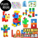 AMYCOOL マグネットパズル マグネットブロック 48個 30mm 立体パズル 積み木 知育玩具 3D おもちゃ 図形 算数 立方体 マグネット 脳トレ 初期教育 STEM教育キット 知育玩具 おもちゃランキング キューブ 長く遊べ 長く使え 幼児教室 パズルが大好き 誕生日 クリスマス プ