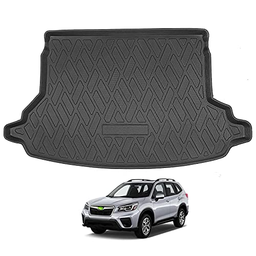 CARVANTA スバル フォレスター SK系 ラゲッジマット トランクマット TPE材質 立体成型 SUBARU FORESTER SK9/SKE型 車用 カーゴマット ラゲージトレイ 縁高 防水 耐汚れ 内装 カスタムパーツ 保護パーツ 取付簡単 1PCS ブラック(スバル フォレスター,ブラック)