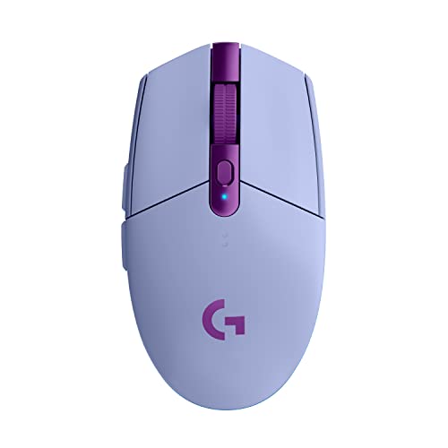 Logicool G ゲーミングマウス G304 LIGHTSPEED ワイヤレス マウス G304-LC 軽量 99g HERO センサー 6個プログラムボタン 250時間連続使用可能 ライラック PC windows mac 国内正規品 【 ファイナルファンタジーXIV 推奨周辺機器 】