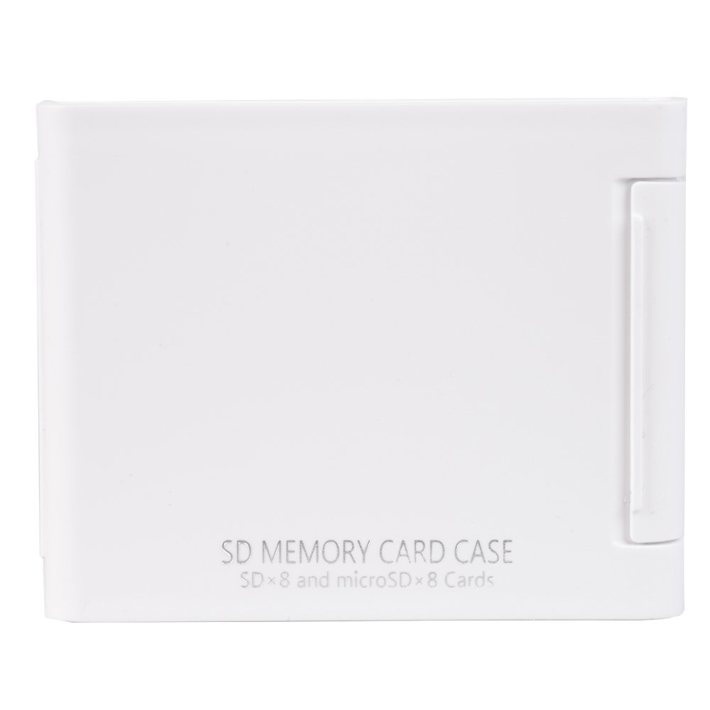 Kenko SDカードケースAS SD8 WH SD/microSD各8枚収納可能 ホワイト 704431