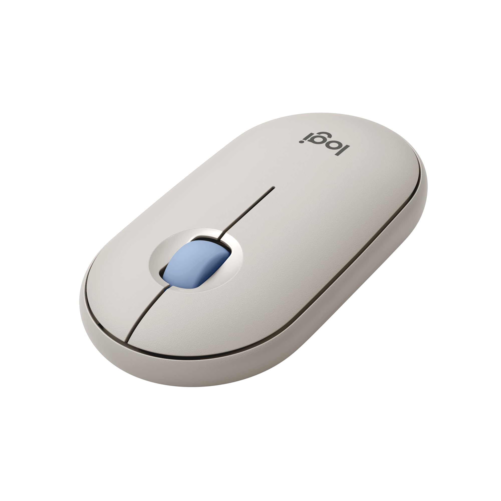 ロジクール ワイヤレスマウス PEBBLE MOUSE2 M350sGY 薄型 静音 Bluetooth Logi Bolt マウス 無線 ワイヤレス 左右対称 Easy-Switch 4000dpi 電池寿命24ケ月 windows mac Chrome Android iPad M350 グレージュ 国内正規品