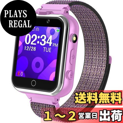 PTHTECHUS? 子供向けスマートウォッチ、キッズ 腕時計 smart watch for kids MP4 24ゲーム付き こども用腕時計、カメラ 音楽再生 MP3 歩数計 知育 カロリー 懐中電灯 カレンダ 計算機 録音 目覚まし時計 時計 1.54 インチスマートウォッチ 3～14歳 男の子 女の子 子供用