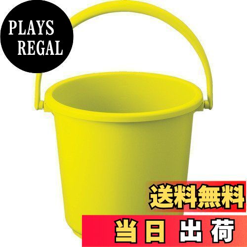 TRUSCO(トラスコ) PPカラーバケツ 10L 黄 TPPB-10-Y × 5個