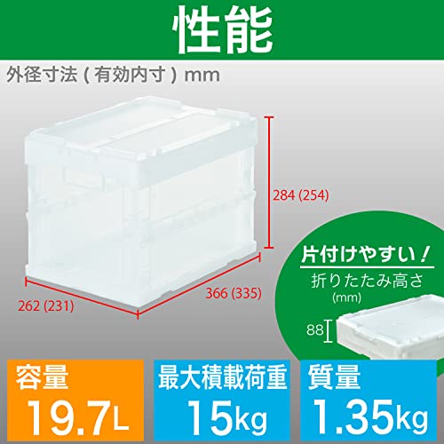 【送料無料】TRUSCO(トラスコ) スケルコン スケルトンコンテナ オリコン20L 蓋付 ...