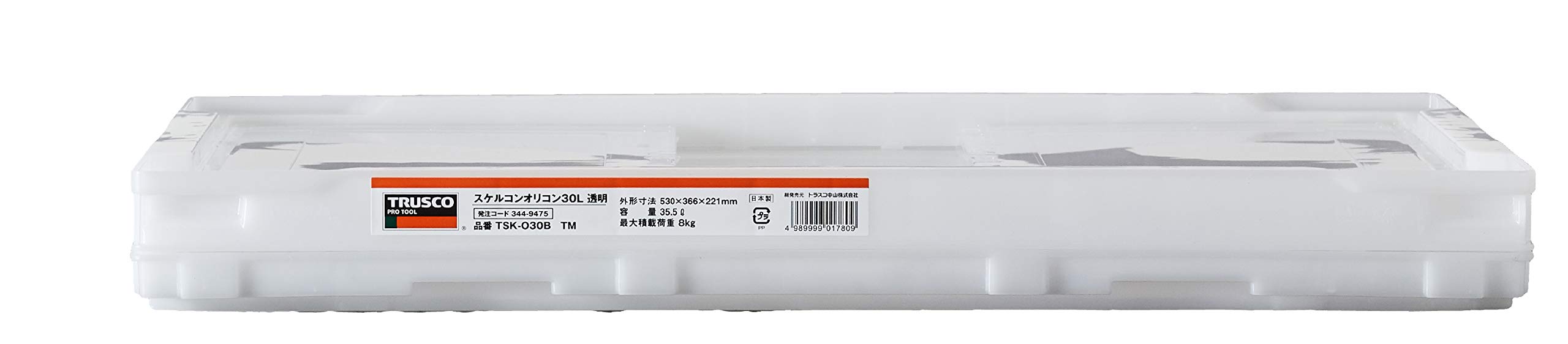 ������̵����TRUSCO(�ȥ饹��) �����ޤꤿ���ߥ���ƥʥ����� 30L Ʃ�� TSK-O30B-TM ��Ǽ������ ��Ǽ�ܥå���