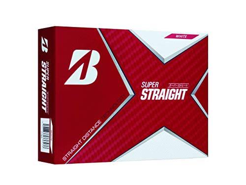 BRIDGESTONE(ブリヂストン)ゴルフボール SUPER STRAIGHT 2021年モデル 12球入 ホワイト