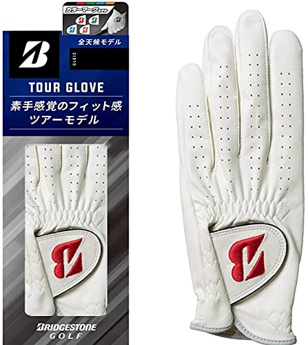 ブリヂストン(BRIDGESTONE) ゴルフグローブ TOUR GLOVE GLG12C 限定カラー レッド 18cm