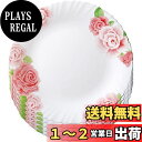 iwaki(イワキ) 耐熱ガラス 食器 耐熱皿 強化ガラス食器 ローズ柄 大皿 25cm ×5点セット 電子レンジ対応 B22222-RS