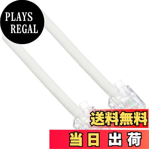 【送料無料】エルパ(ELPA) テレホンコード 電話線 6極4芯/6極2芯 兼用 15m TEW-T150
