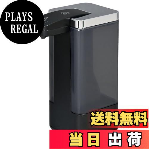 PLAYS REGALの【送料無料】エルパ(ELPA) ハンドソープディスペンサー ブラック 液タイプ 500mlタンク 自動 防水 最後まで使い切り フタを外して注ぐだけ ESD-09BES|詳細画像