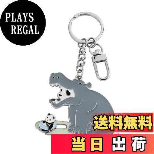 [BAR Autotech] 《 ONLYGO 》 キーホルダー キーリング キーチェーン パンダ かば カバ 丈夫 かわいい 子供 人気 レディース 男女兼用 プレゼント (パンダシリーズ - カバ)