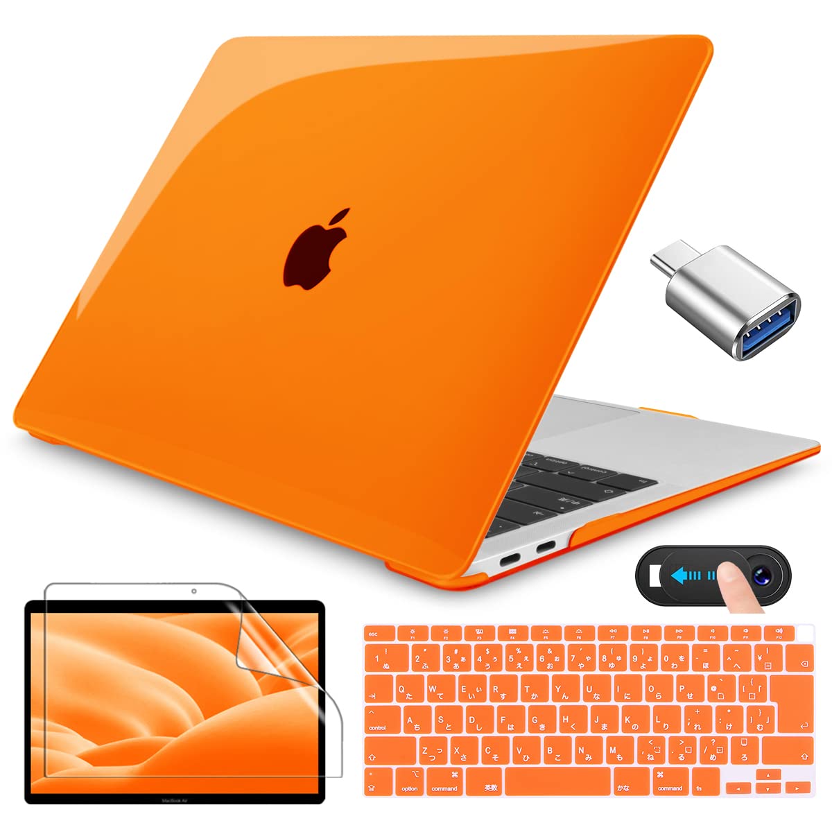 CISSOOK MacBook Air 13   Ʃ 2020 2021ǯ  MacBook Air 13   С A2337 M1 A2179 б   Ѿ׷ ܸ JIS ܡɥС a2179 a2337 screen protec...