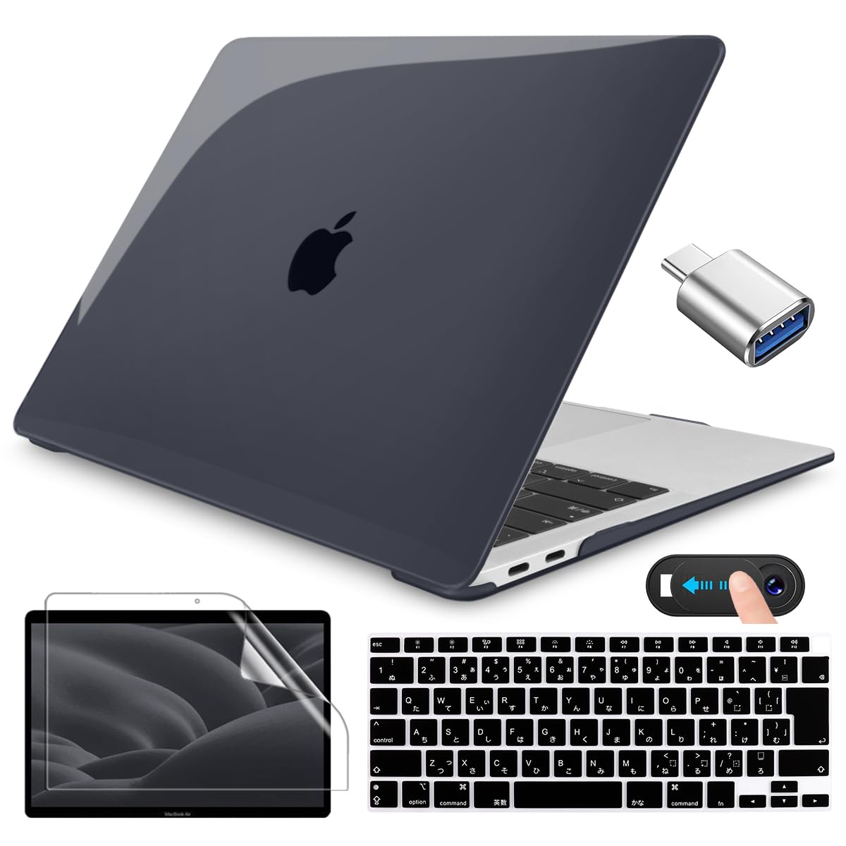 CISSOOK MacBook Air 13   2021 2020  С A2337 m1 A2179 б ֥å Ʃ MacBook Air 13     Ѿ׷  ܸ JIS ܡɥС ̥ե դ