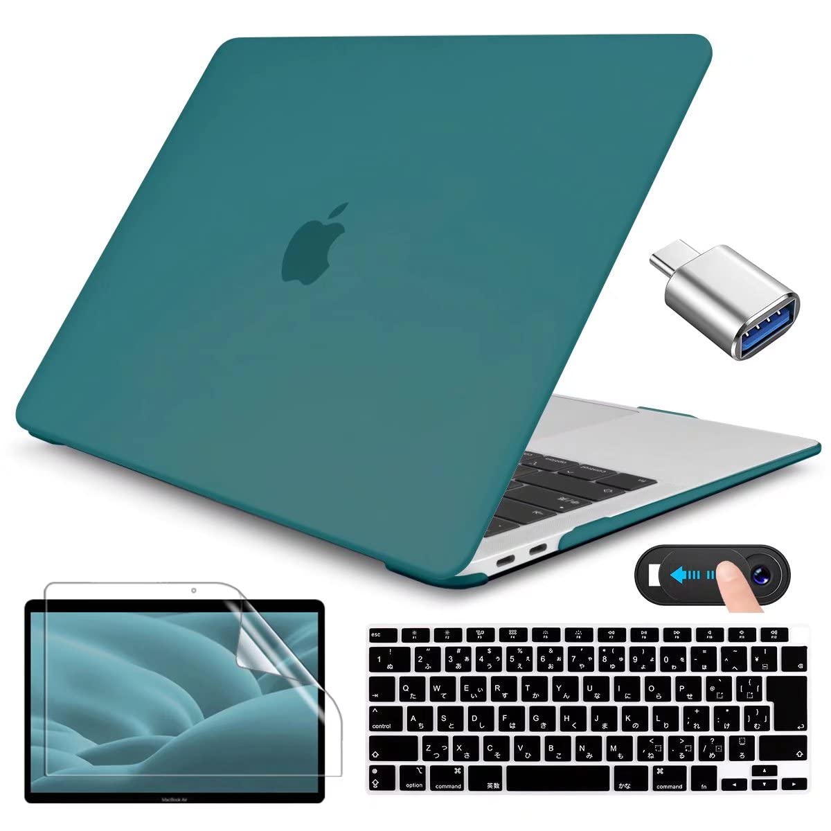 CISSOOK MacBook Air 13  ǥץƥ Ĥä 2020 2021ǯ   ƥ륫顼 MacBook Air 13  С A2337 M1 A2179 б   Ѿ׷ ܸ JIS ܡɥС ݸե+ Ty...