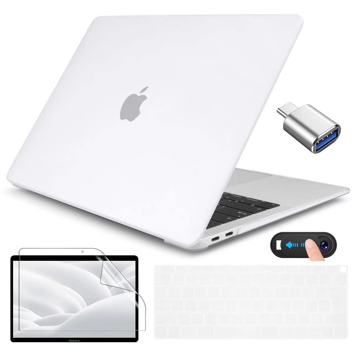 CISSOOK MacBook Air 13   Ĥäꥢ С 2020 2021ǯ ɿ A2337 M1 A2179 ǥ б 13 륫С   Ѿ׷  ܸ쥭ܡɥС JIS+ ݸե+ Type-C to US...