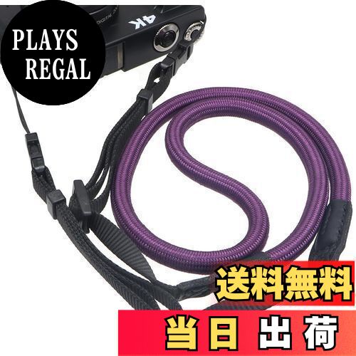 【送料無料】[INPON] カメラストラップ ネックストラップ 長さ調整可能 クライミングロープ製 ミラーレ..