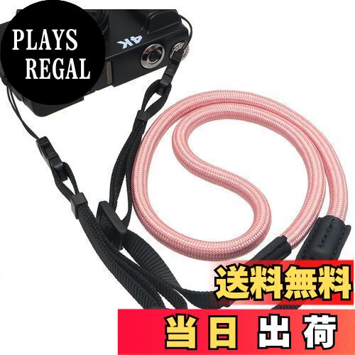 【送料無料】[INPON] カメラストラップ ネックストラップ 長さ調整可能 クライミングロープ製 ミラーレ..