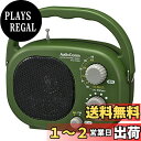オーム(OHM) 電機AudioComm ラジオ 豊作ラジオ 農作業 IP66 屋外 ポータブル キャリーハンドル付き AM/FM グリーン RAD-H395N 03-5539
