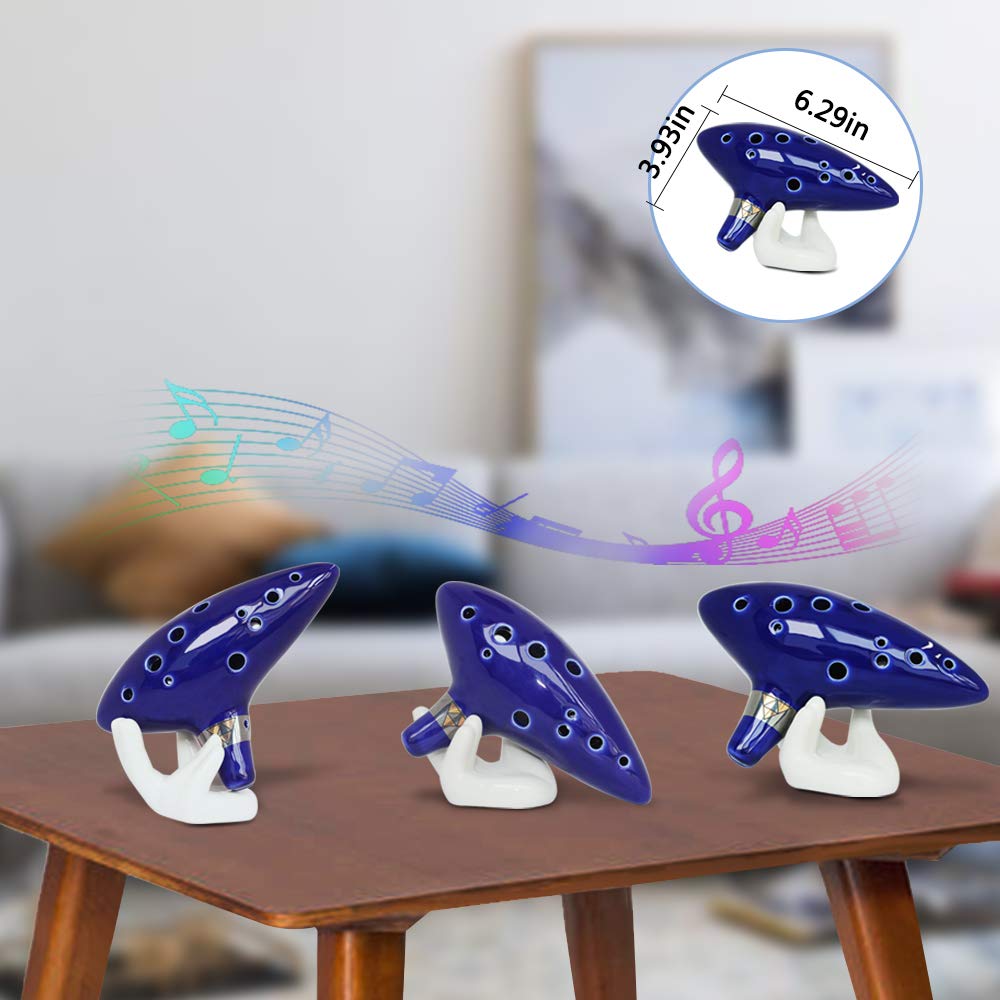 ������̵����SENHAI ������ʳڴƫ������ �ͥå����ȥ�åץ����ɤȥ��󥰥֥å���12��Alto C Ocarinas�����եȥܥå������ϥ�ɥ������ץǥ����ץ쥤������ɡ������ݸ�Хå��դ� �鿴�ԥ��å�