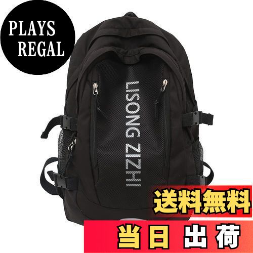 [ZESU] リュック 韓国 大容量 通学 高校生 レディース リュックサック バックパック アウトドア ビジネスリュック 男女 女の子 通勤 通学 黒 中学生 スクールバッグ メンズ 防水 (ブラック)