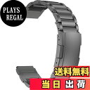 【送料無料】MaKTech チタンバンド、20mm軽量ワンピースメタルリンクブレスレット、Samsung Galaxy Watch 6 43/47/40/44mm,Galaxy Watch 5/4,Huawei GT 4/3-41/42mmに対応 (スペースグレイ)