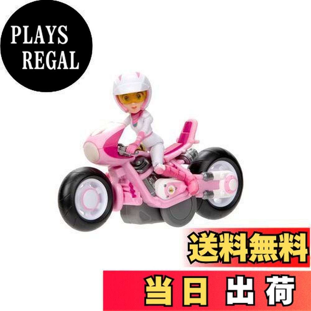 【送料無料】三英貿易 ザ・スーパーマリオブラザーズ・ムービー プルバックカート ピーチ W3.7×D11.5×H..