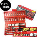 YWHWLX ソケットレンチセット 差込角6.3mm(1/4")ラチェットレンチ 46点セット 六角ソケット クイックリリースラチェットハンドル 車載工具 ソケットドライバー組み合わせ ツール 自動車修理ツール 車両整備 点検 自転車修理 便利 収納ケース付き
