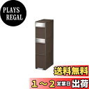ライクイット (like-it) ペダル式 ゴミ箱 多段 分別スイングステーションワイド 約55L(約20Lx2段・約15Lx1段) ステンレスパネル ダークブラウン 約幅25.5cm 日本製 BWP-12BS 再生材30%使用