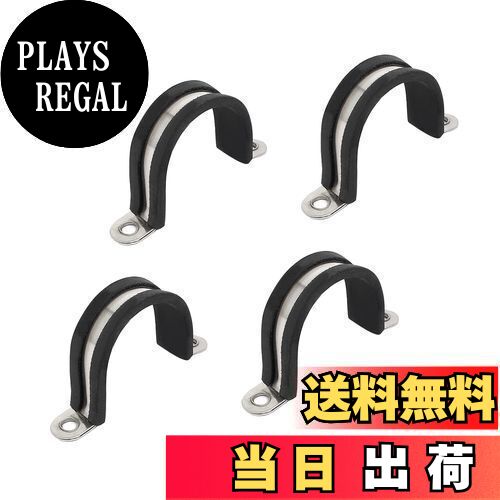 【送料無料】METALLIXITY ゴム製ケーブルクランプ 30 mm 4個 304ステンレス鋼 U形管継手クランプ チュ..