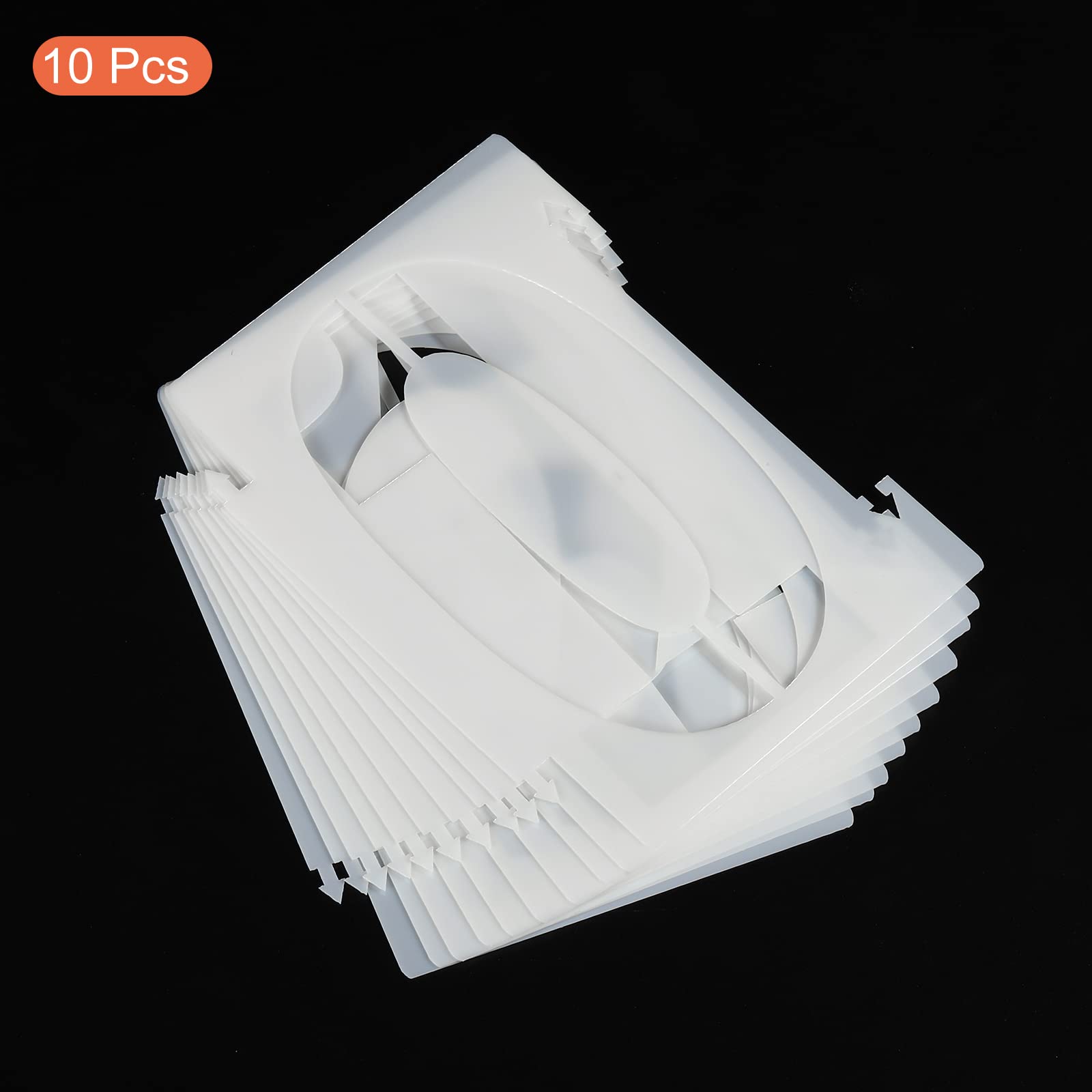 ������̵����PATIKIL 101.6 mm �ʥ�С����ƥ󥷥� 10�� �����Ѳ�ǽ �ץ饹���å� �ֹ�ƥ�ץ졼�ȥ��å� 0-9 ����ǥå����� �ۥ磻��