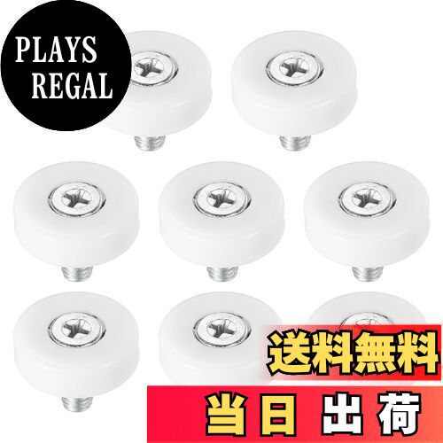 【送料無料】PATIKIL 22 mm引き出しローラー 8個 プラスチック 引き出しプーリー 交換用ホイール ベア..
