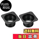 【送料無料】PATIKIL 75 mm ダクト接続フランジ 2個 乾燥機通気壁プレート 正方形-ラウンド直線ダクトプレート 暖房 冷房 換気扇用 ブラック