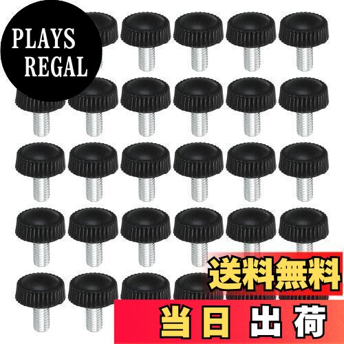 【送料無料】PATIKIL M5x10 mm ローレットつまみネジ 30個 オスネジ 丸型クランプネジノブ ハンドグリ..