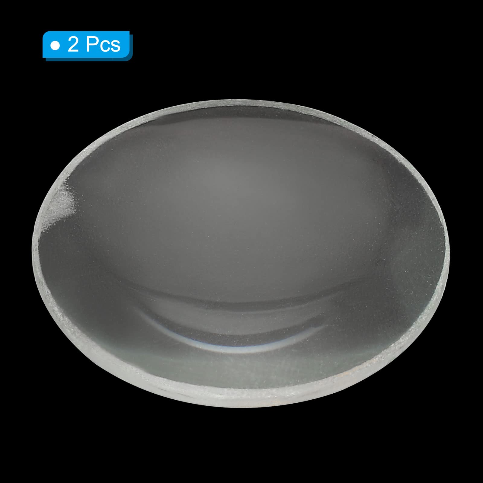 【送料無料】PATIKIL 50 mm焦点距離 両凸レンズ 2個 直径30 mm 高さ5 mm ガラス光学研磨 ラウンドエッジレンズ 物理実験用 クリア