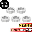 PATIKIL M6ステンレススペーサー 5個セット メタルスペーサー ステンレススチール 6.2mm内径×10mm外径×3 mm長さ 1/4インチまたはM6ネ...