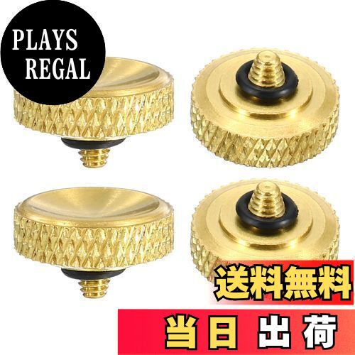 【送料無料】PATIKIL カメラシャッターボタン 4個 ソフトシャッターボタン 純銅 カメラボタン 彫った ..