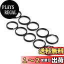 TIMULTI (Ti)チタン ブラック キー ホルダー リング 軽量 キーリング(14mm/10個入り)