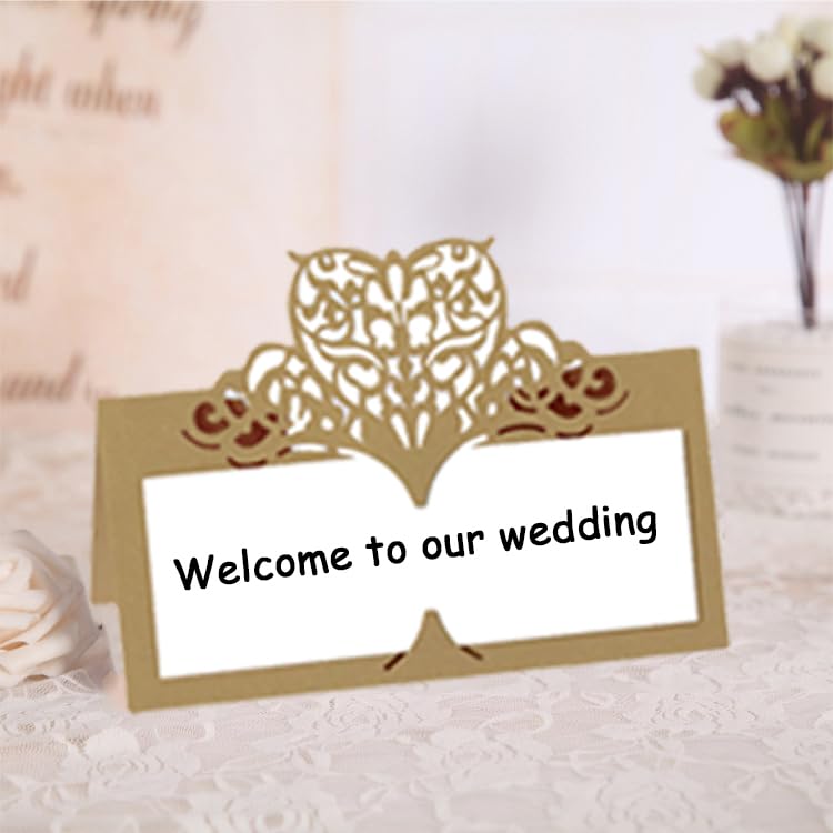 【送料無料】30枚入 席札 座席札, BetterJonny 折り畳み式席札セット 手作りメッセージカード名前札 席装飾お祝い 誕生日カード カード テーブル飾り結婚式パーティー用メタルメモホルダー誕生日 2