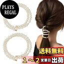 Doyime パール 髪飾り (2個セット) ヘアアクセサリー ヘアゴム ワイヤーポニー ヘアワイヤー アレンジワイヤー ヘアゴム 簡単ヘアアレンジ アレンジ自...
