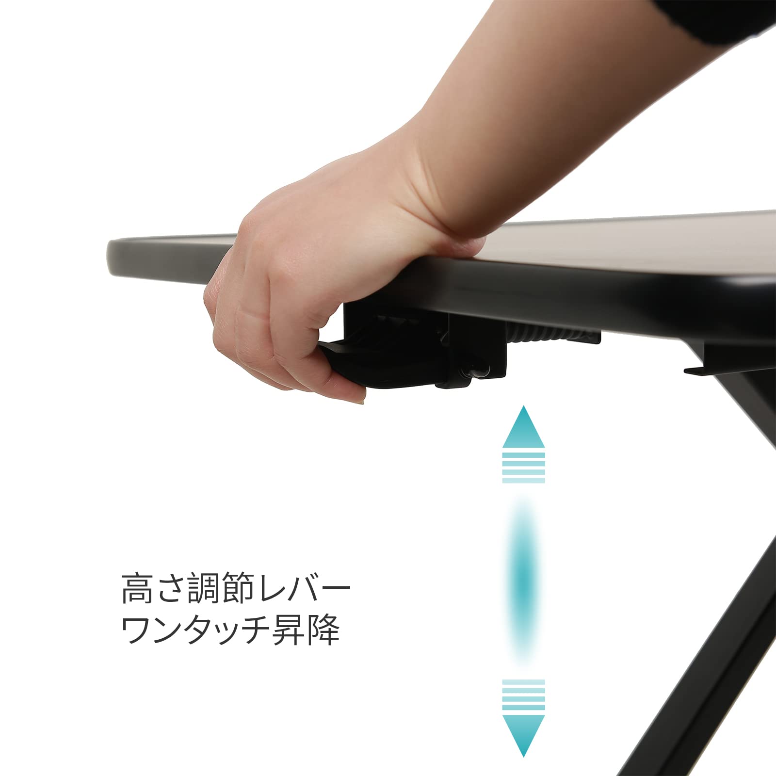 RELAXWORK スタンディングデスク 卓上 折りたたみデスク リフティングテーブル ガス圧式無段階高さ調整 ワークデスク 持ち運び 座位・立位両用 上下昇降式デスク ウォールナット 幅X奥行X高さ調整範囲:78.5X52X(5.5~41cm) [2]