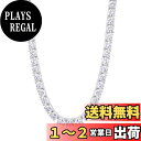 KRKC&CO テニスチェーン テニスネックレス 幅5mm CZダイヤ ホワイトゴールドメッキ レディース チェーンネックレス ジルコニア ヒップホップ ジュエ...